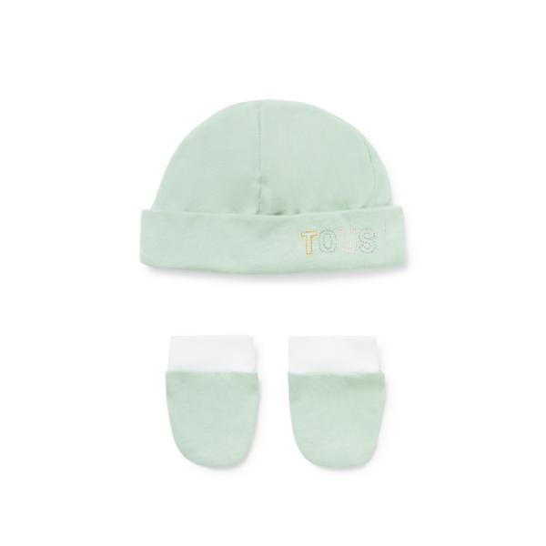 8434134381063-Tous Baby Conjunto Gorro e Luvas Liso Bruma T0-1M.png